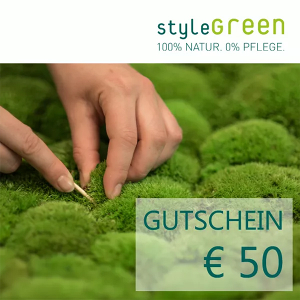 50 Euro Gutschein für den styleGREEN Onlineshop